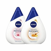 NIVEA Face Wash, Milk Delight Caring Rosewater, Sensitive,Oily Skin &amp; Fa... - $14.84