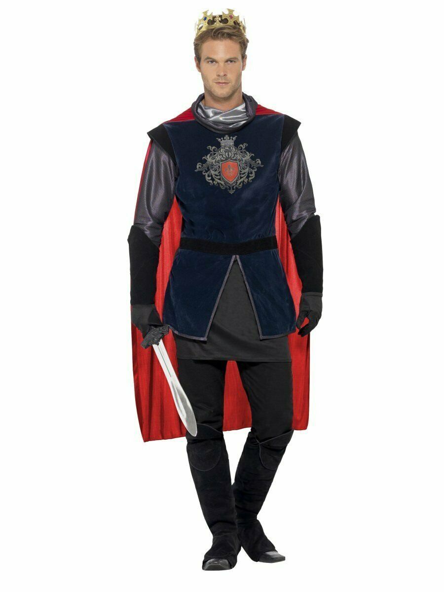Smiffys Deluxe King Arthur Medieval Knight Adult Mens Halloween Costume 43417 - $46.10