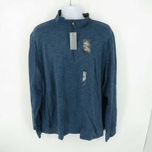 Van Heusen Mens 1/4 Zip  Blue Pullover XXL - $19.80