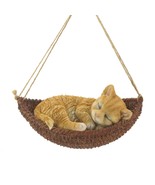 Napping Cat on Hammock Figurine - $26.84