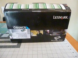 Lexmark CYAN Toner Cartridge C5220CS -OPEN BOX - FACTORY SEALED INNER PA... - $24.95