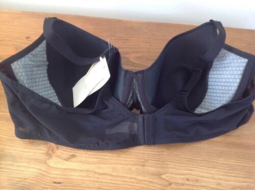 NEW Amoena Mia Katarina Black Mastectomy Bra 46C Underwire Cool ...