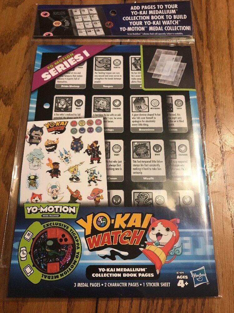 Yo-kai Watch Series 1 Medallium Collection Book Pages with Yokai ...