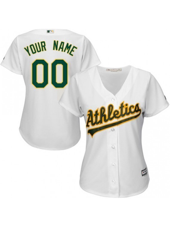 Women's Oakland Athletics Jersey Sewn on Cheap Custom NAME ...