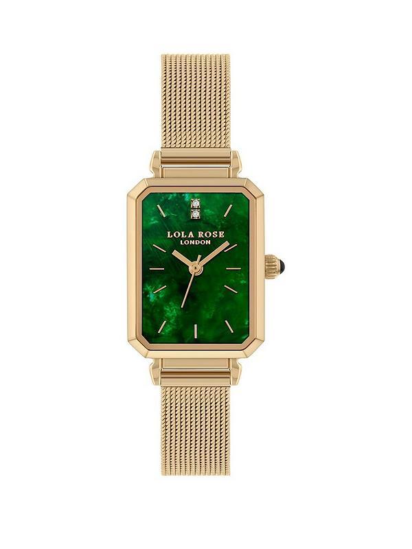 Lola Rose LR4150 Green Dial Stainless Steel Strap Watch for Women