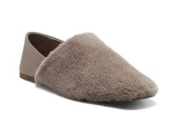 Lucky Brand Women's Dichi Light Brown Faux Sherpa & Leather Flats SZ 6.5 New $79 - $31.18