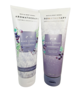 Bath Body Works Aromatherapy BLACK CURRANT CEDARWOOD Body Cream EXFOLIATING Wash - $27.70