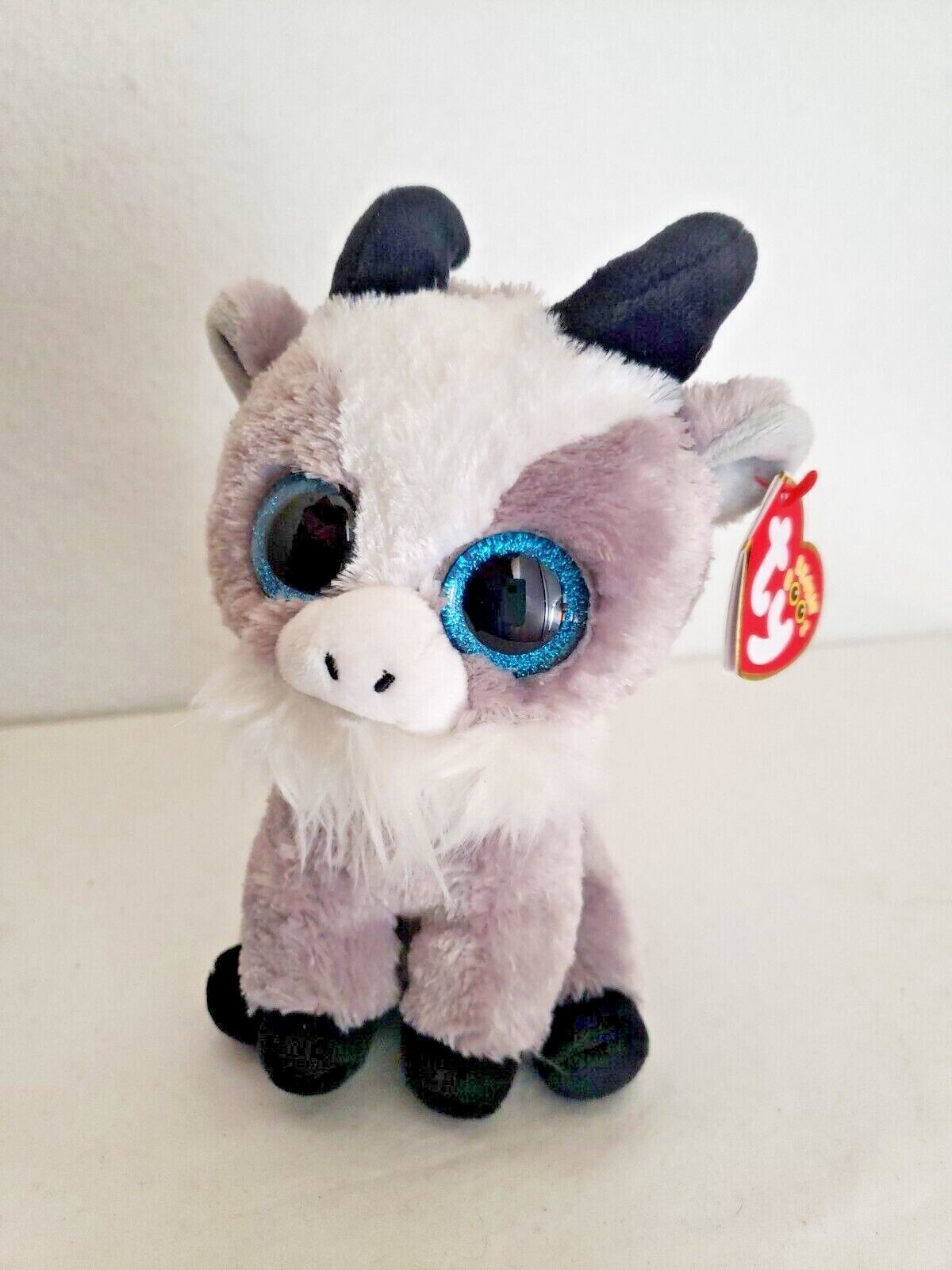 TY Beanie Boos 6" Gabby The Goat Plush Stuffed Animal Toy Gray White ...