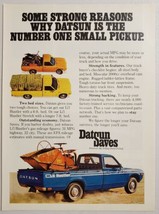 1976 Print Ad Datsun Pickup Trucks Lil Hustler Farm Use - $12.85