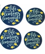 Set of 4 TIN STEEL STOVETOP BURNER COVERS (2 - 10&quot;, 2 - 8&quot;) LIFE GIVES L... - $16.82