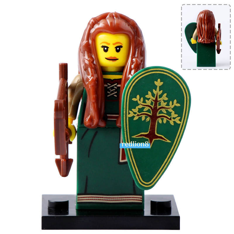 Forest Maiden with Shield Bow Minifigures Lego Compatible Toys