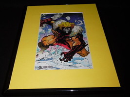 Sabretooth X Men Marvel Masterpiece ORIGINAL 1994 Framed 11x14 Poster Display