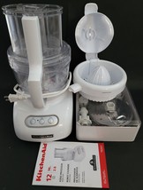 KitchenAid Food Processor Juicer Accessories 12-Cup & 4-Cup Bowls KFPW760 White - $148.49
