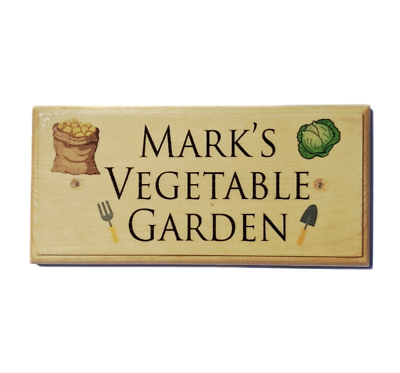 Personalised Named Sign Plaque ALLOTMENT PLOT No Shed Garden Door Greenhouse Out 