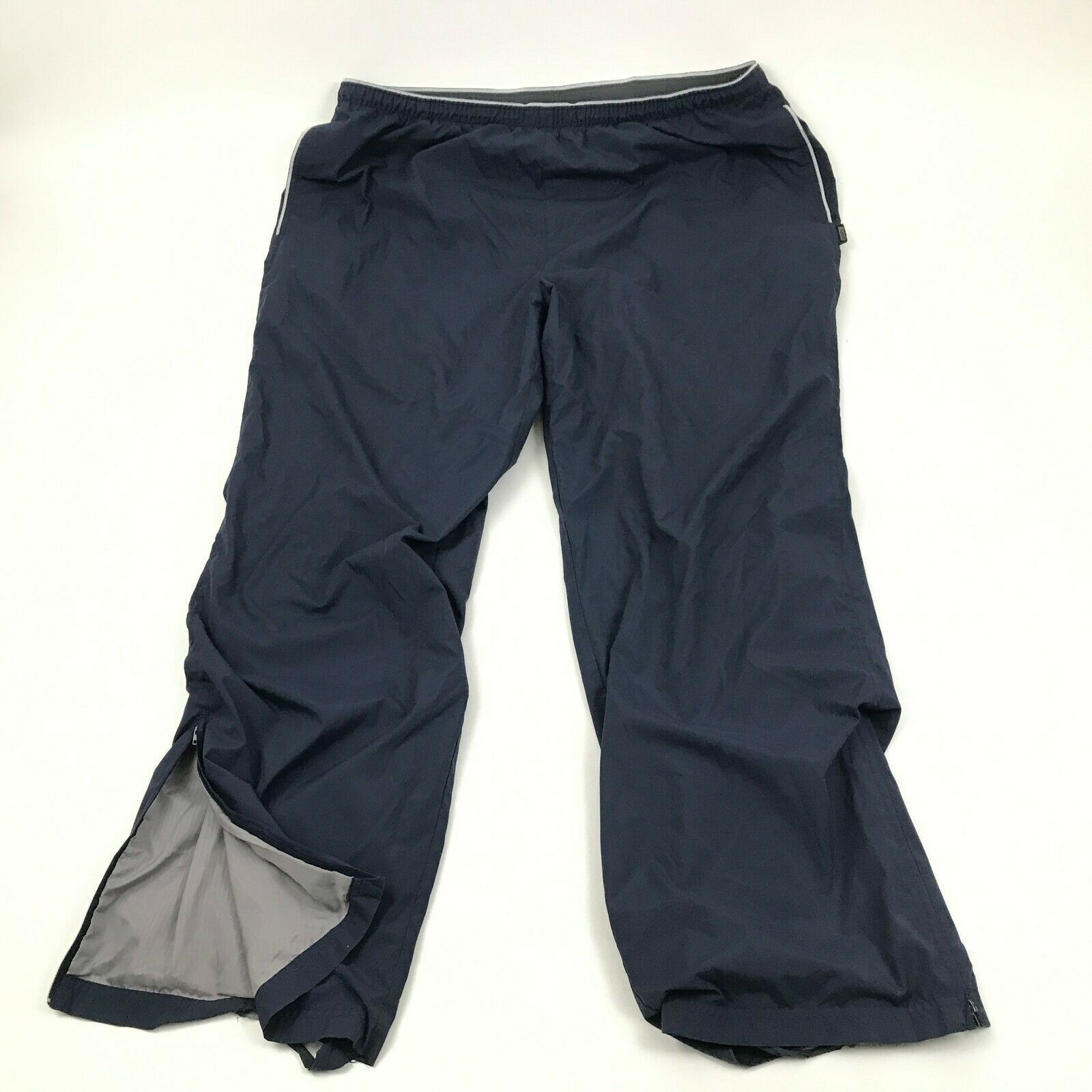 VINTAGE Reebok Track Pants Mens Size XL 1X Blue Straight Leg Loose Fit ...