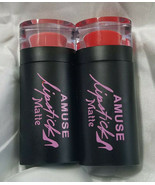 Amuse Matte Lip Stick Lot Of Two Assorted Shades - $10.88