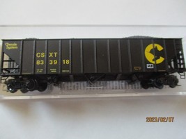 Micro-Trains # 10800442 CSX/EX-CHESSIE 100 Ton 3-Bay open Hopper w/Load. N-Scale image 1