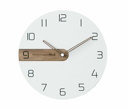 Moro Design Real Wood Nine Wall Clock non Ticking Silent Modern Clock (Classic)