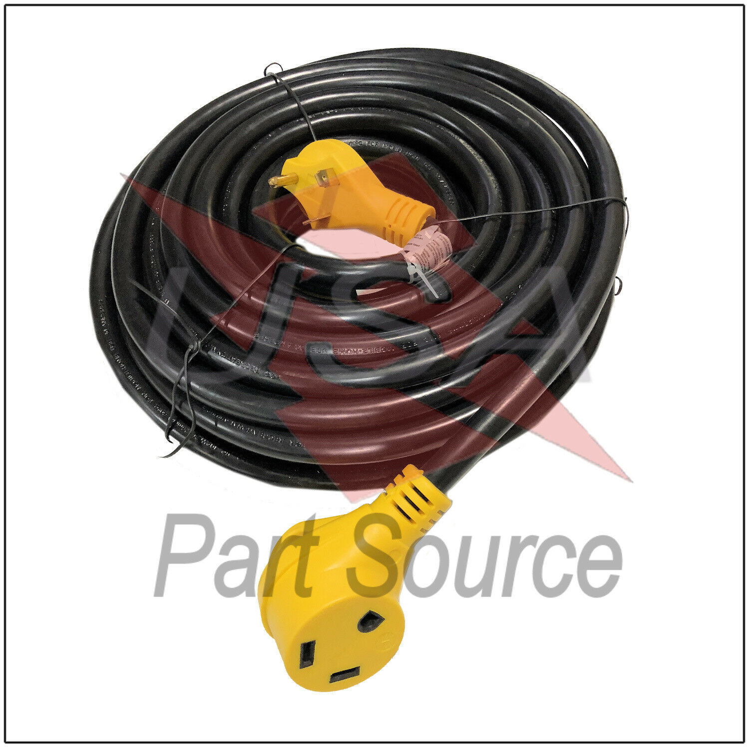 50 ft Foot RV Extension Cord 30 Amp Power Cable for Trailer Camper