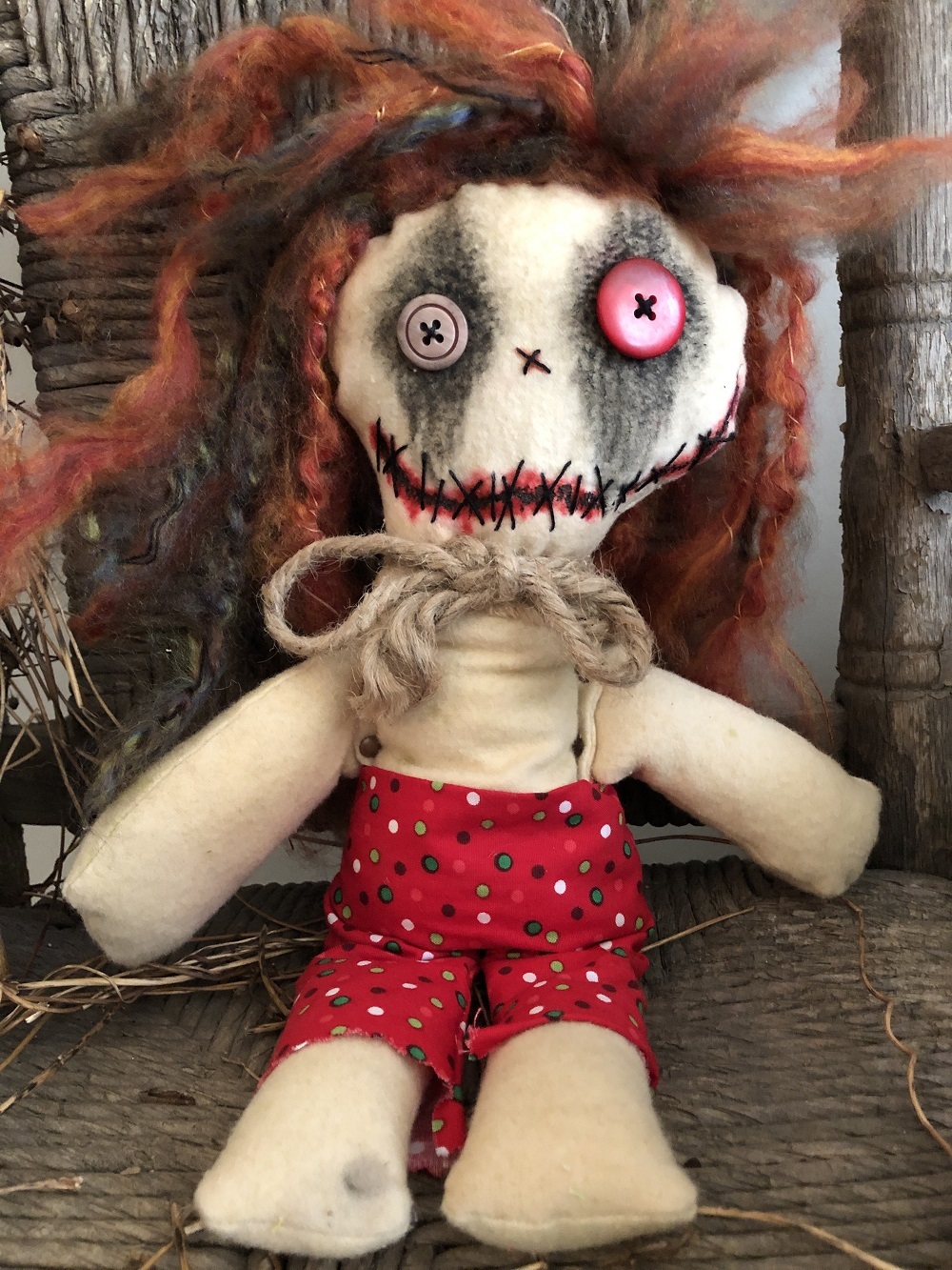 creepy cloth doll