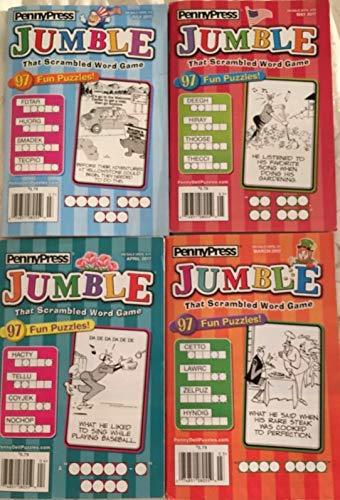 Lot of 4 Penny Press Jumble That Scrambled Word Game Puzzle Book 2017 ...