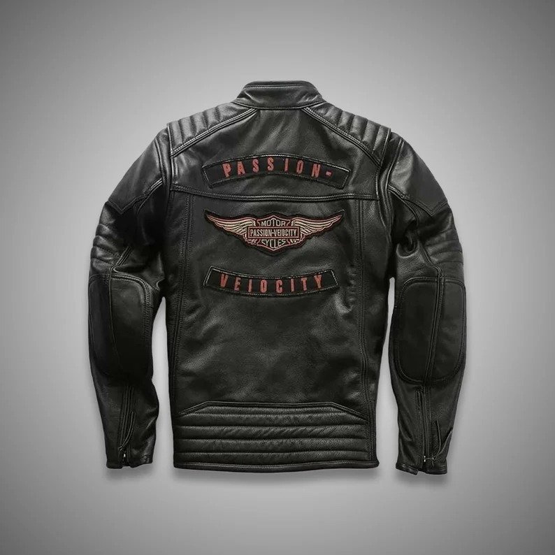 Men's Harley Davidson Passion Velocity Jacket, Distressed Leather Biker ...