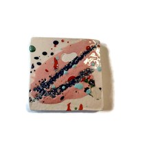 UNIQUE BROOCH, SMALL Brooch, Abstract Ceramic Brooch For Women, Scarf Br... - $35.90