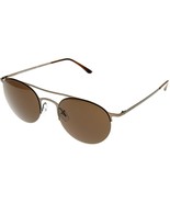 Giorgio Armani Sunglasses Unisex Matte Brushed Brown Round Pilot AR6023 305773 - $167.37