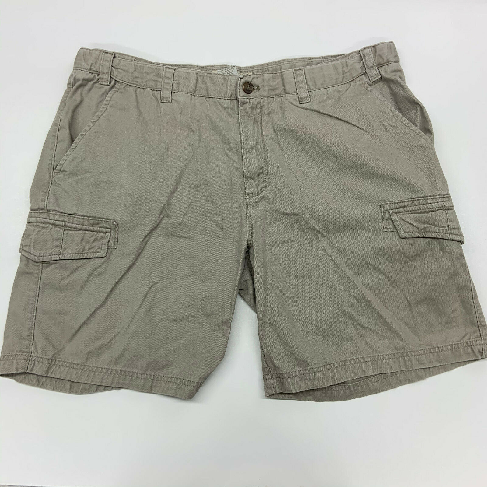 Island Republic Cargo Shorts Mens 42 Brown Multi Pocket Casual - Shorts