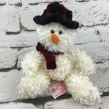 Russ Berrie Freezy Plush Snowman Christmas Holiday 8” Stuffed Animal Toy - $8.32