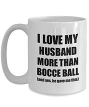 Bocce Ball Wife Mug Funny Valentine Gift Idea for My Spouse Lover from Husband C - $17.79