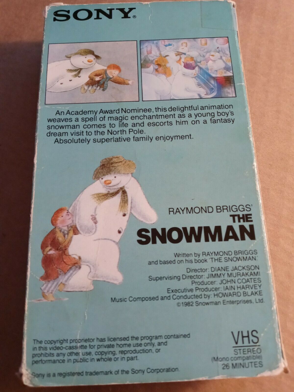 The Snowman Vhs Raymond Briggs Best Animated And Similar Items 7655