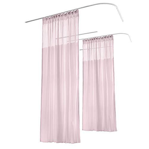 TWOPAGES 8ft Wide x 7ft Tall Medical Curtains Privacy Hospital Cubicle Curtain w Curtains