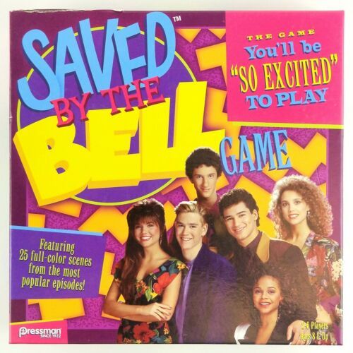 Primary image for Saved By The Bell Board Game Zack Kelly Slater Screech TV Party Pressman 2017