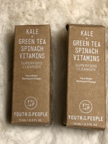 Primary image for 2X, Youth to the People | Kale & Green Tea Superfood Face Cleanser | 0.5 oz Each