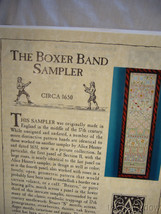 Scarlett Letter 1997 The Boxer Band Sampler Cross Stitch Kit New image 1
