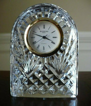 Waterford Ireland Crystal Small Dome Desk Clock, 3 1/2&quot; Signed - $45.00