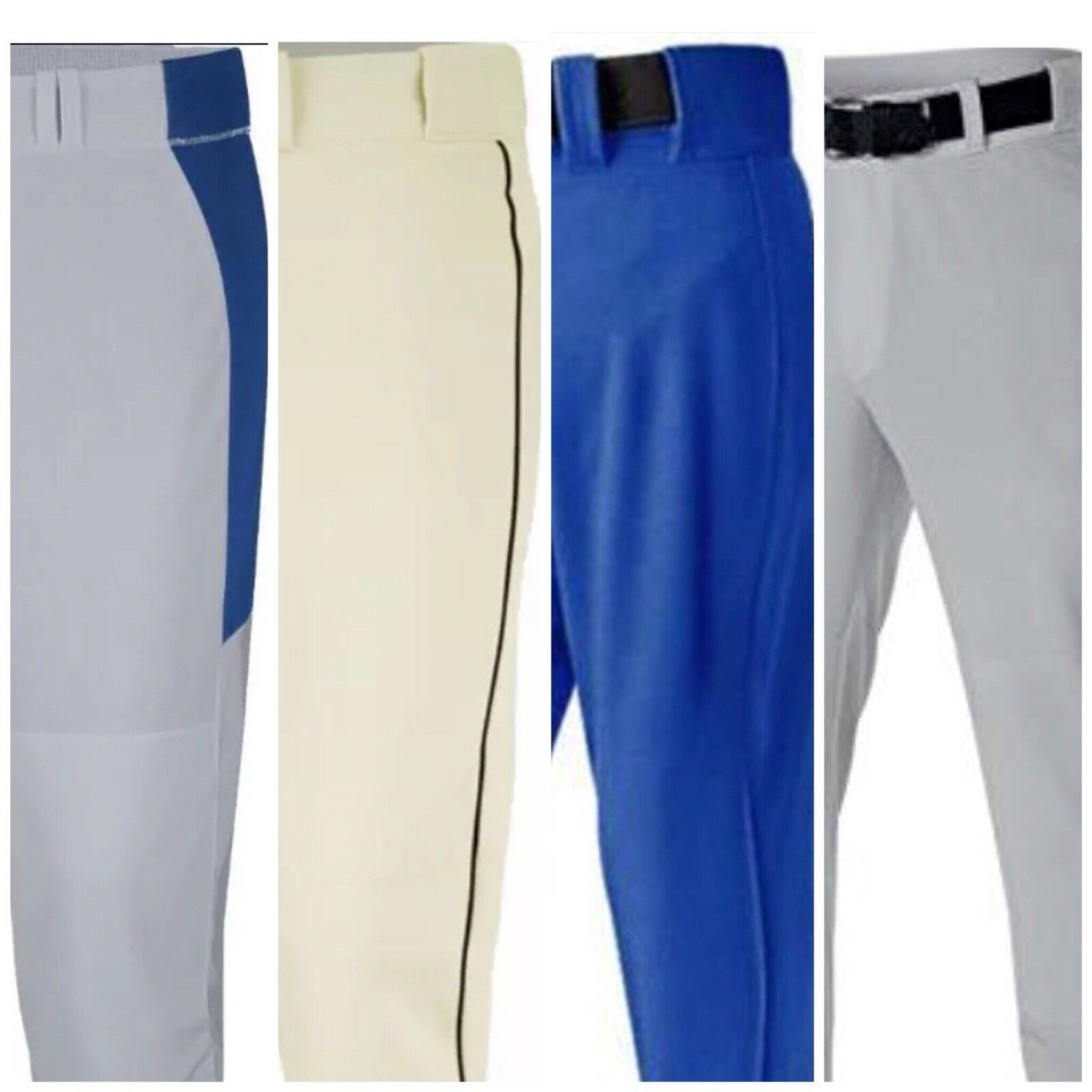 Download Nike Mens Swingman Dri-FIT Piped Baseball Pants White ...