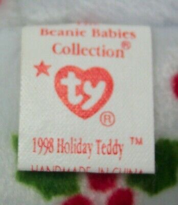 ty beanie baby 1998 holiday teddy