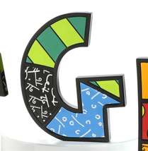 Romero Britto Alphabet Letter 6" High Freestanding Wall Mounted Rare Retired  image 5