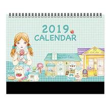 Small Monthly Calendar Academic Year Desk Calendar 2018-2019 Desk Schedu... - £23.93 GBP