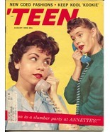 &#39;Teen 8/1959-Annette-Fabian-Edd Byrnes-Cool Cat-Jack O&#39;Brien-VG/FN - $55.87