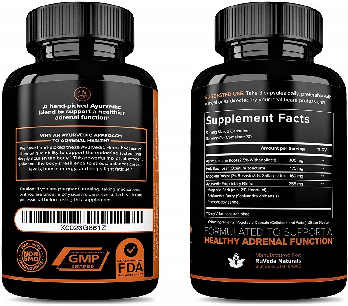 Adrenal Support — Natural Adrenal Fatigue Supplements, Cortisol Manager