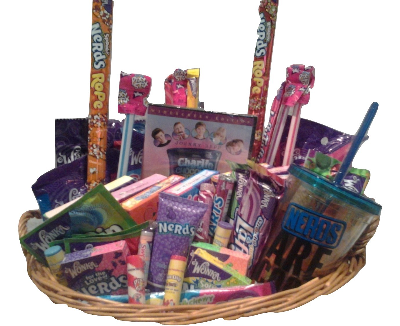 Willy Wonka Candy Gift Basket - Gift Baskets & Supplies