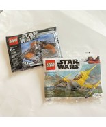 *NEW* SEALED 2pc lot LEGO STAR WARS Snowspeeder 30384 &amp; Naboo Starfighte... - $16.95