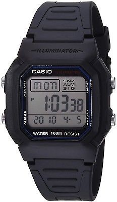 Casio Men's W800H-1AV Classic Sport Watch With Black Band