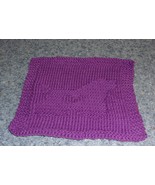 Brand New Hand Knit Cocker Spaniel Dog Purple Dish Cloth Canine Lover Gi... - $11.49