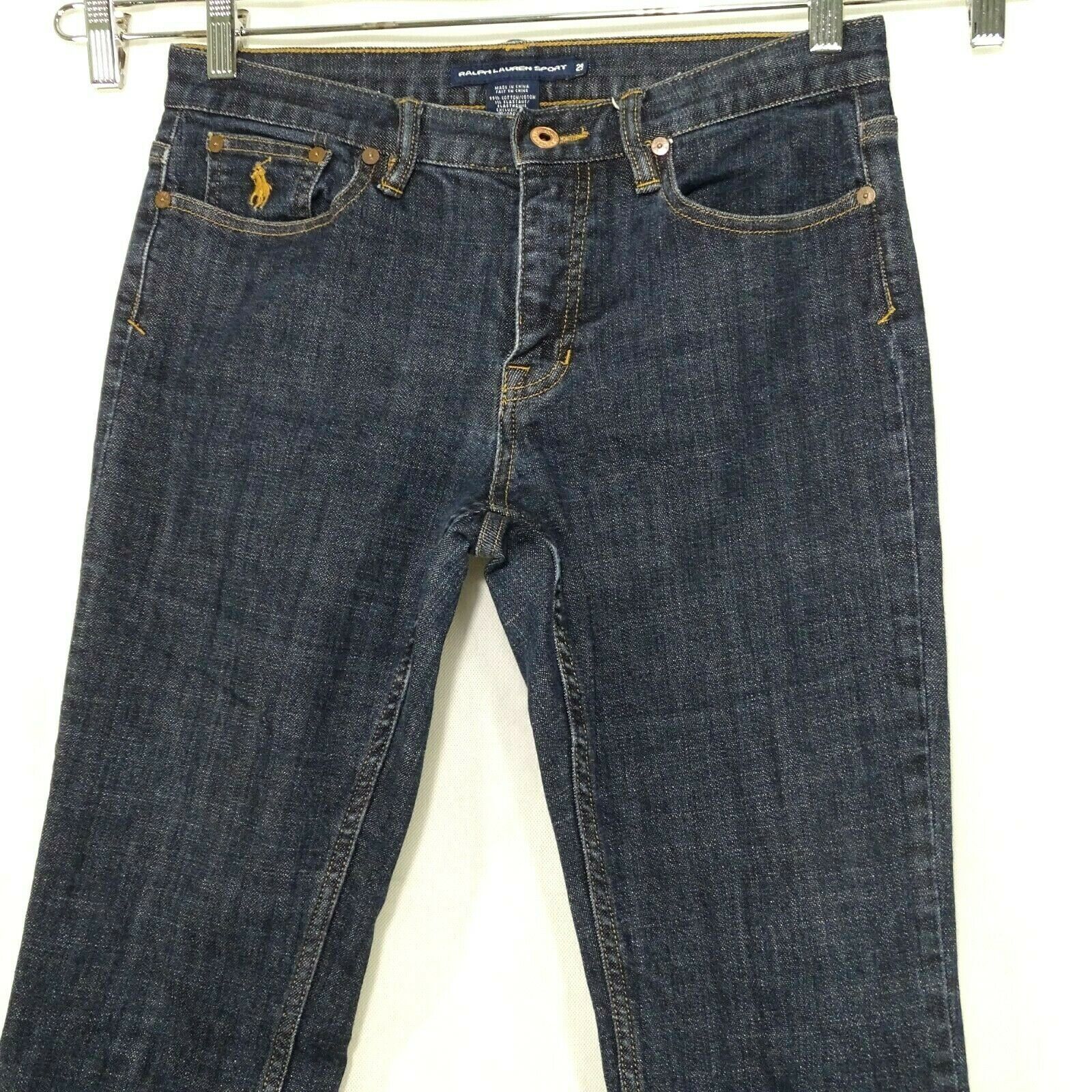 Ralph Lauren Sport Denim Jeans Women Size 29 Blue Dark Wash Bootcut - Jeans