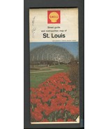 1967 Shell Oil Street Guide and Metropolitan Map of St. Louis - $10.50