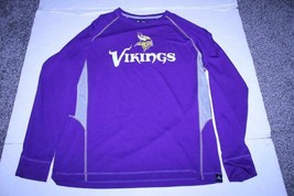 Men's Minnesota Vikings L L/S Athletic Shirt (Purple) NFL Team Apparel - $18.69